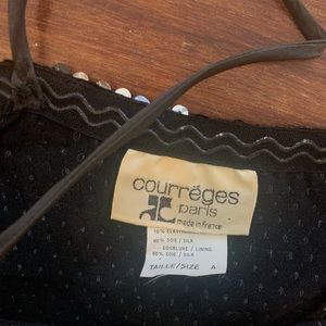 Sequin dress on top black/silver